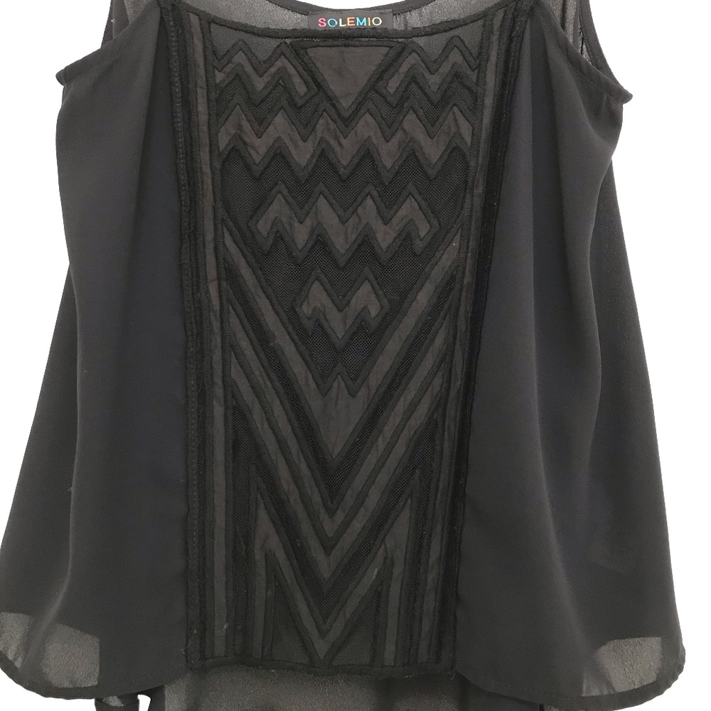 Solemio Black Camisole